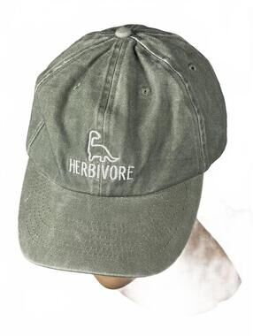 Olivia Moss Herbivore Embroidered Cotton Baseball Cap